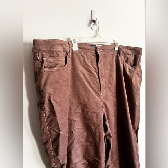 Old Navy High Waisted OG straight Corduroy Ankle Pants 28W Chanterelle(pink) - Picture 8 of 10